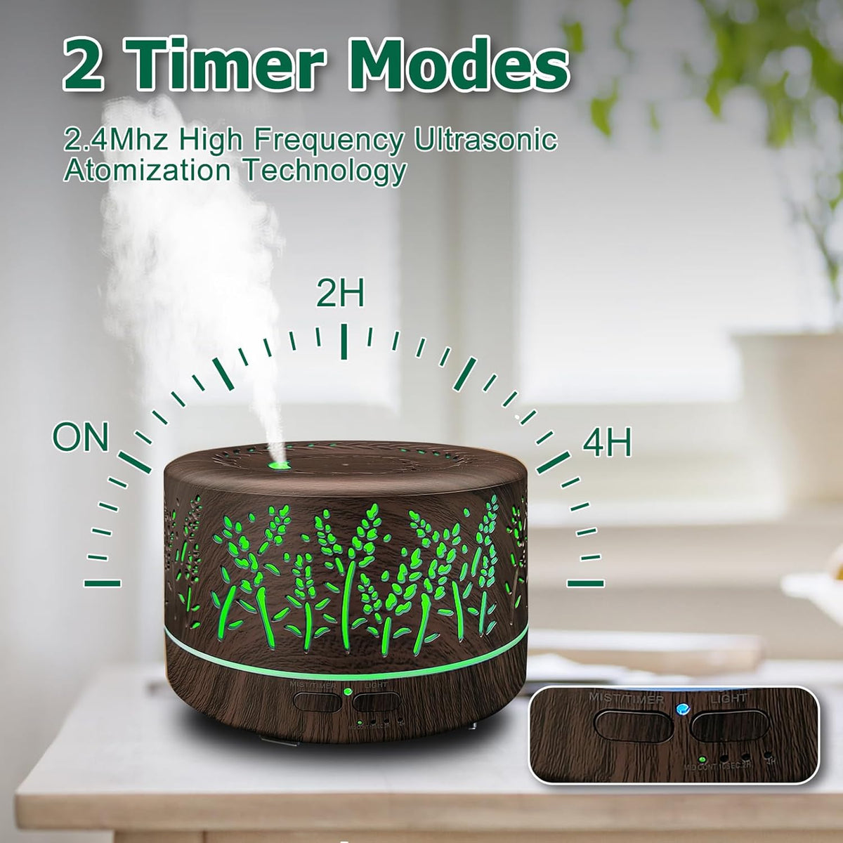 Premium 600Ml Essential Oil Diffuser - 20 Hours of Blissful Aromatherapy for Larger Spaces