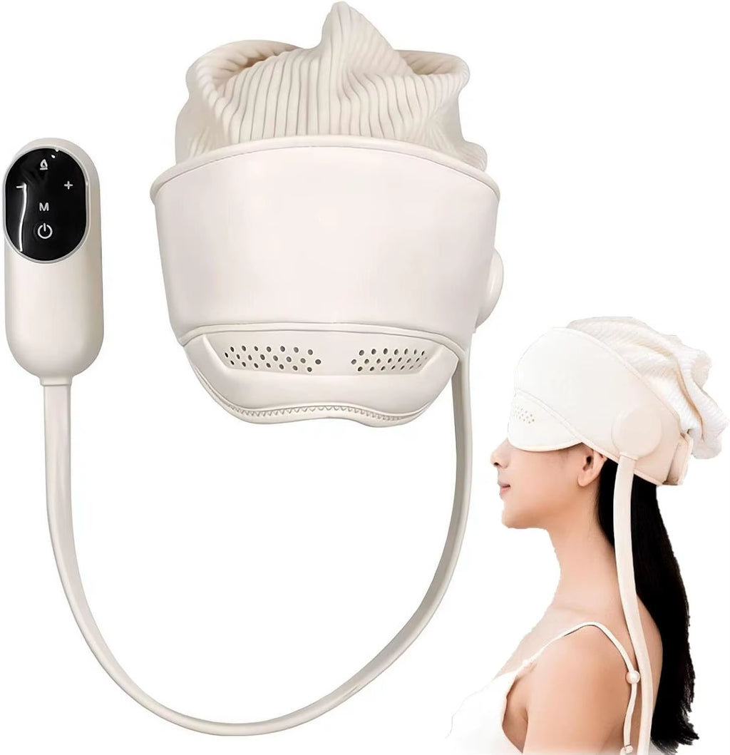 Electric Air Pressure Head and Eye Massager with Graphene Heating for Enhanced Relaxation, Sleep Improvement, and Stress Relief