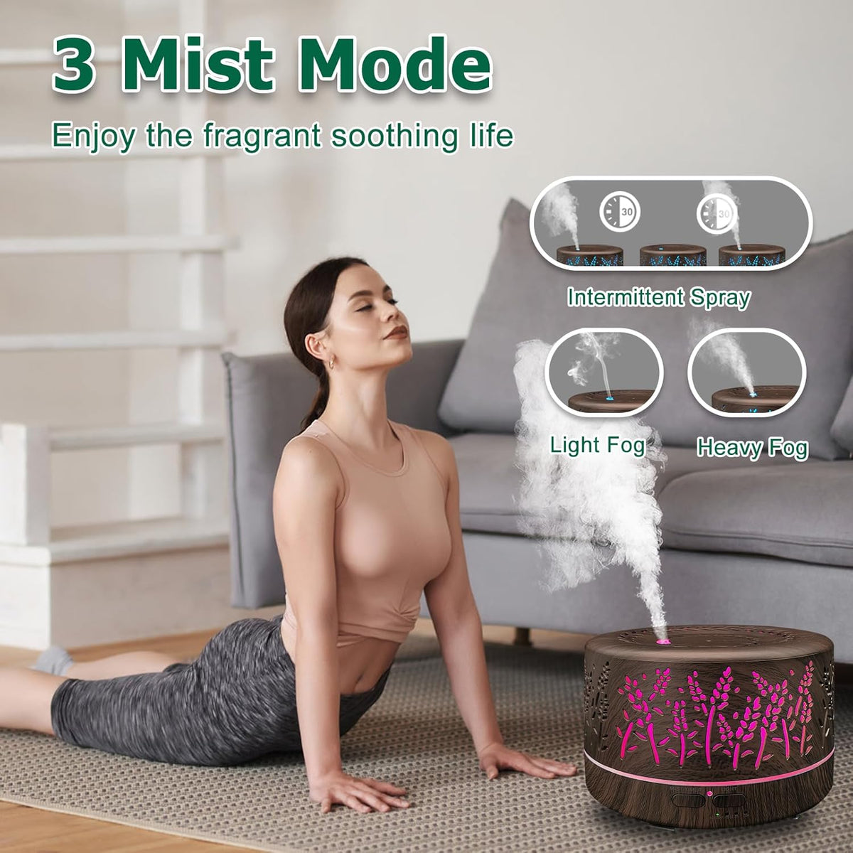 Premium 600Ml Essential Oil Diffuser - 20 Hours of Blissful Aromatherapy for Larger Spaces