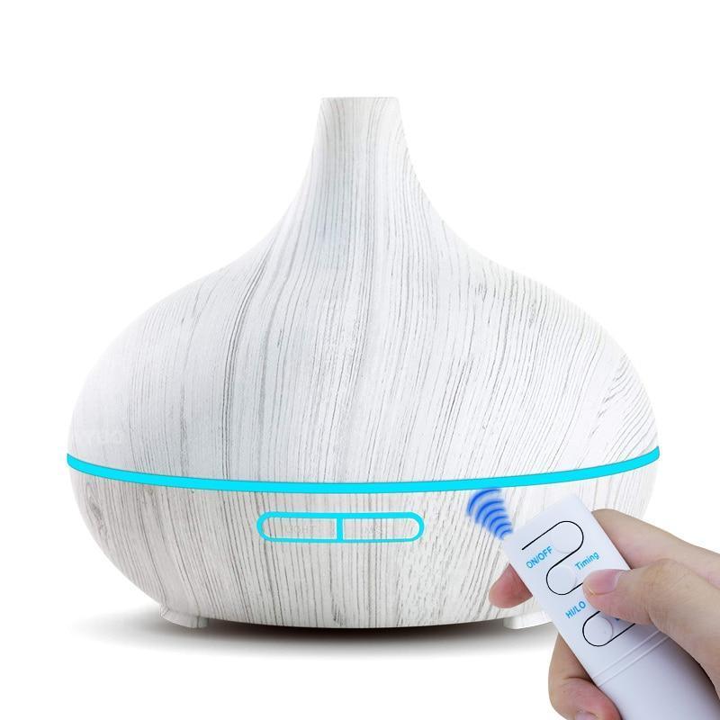 550ml Wood Grain Aroma Humidifier & Essential Oil Diffuser