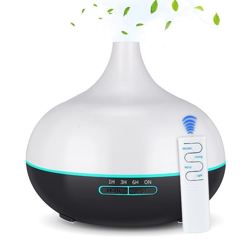 550ml Wood Grain Aroma Humidifier & Essential Oil Diffuser