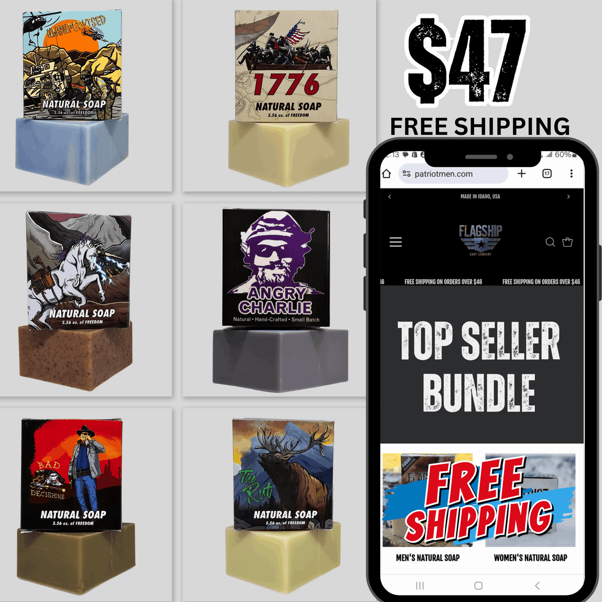 Men's 6-Bar Soap Bundle