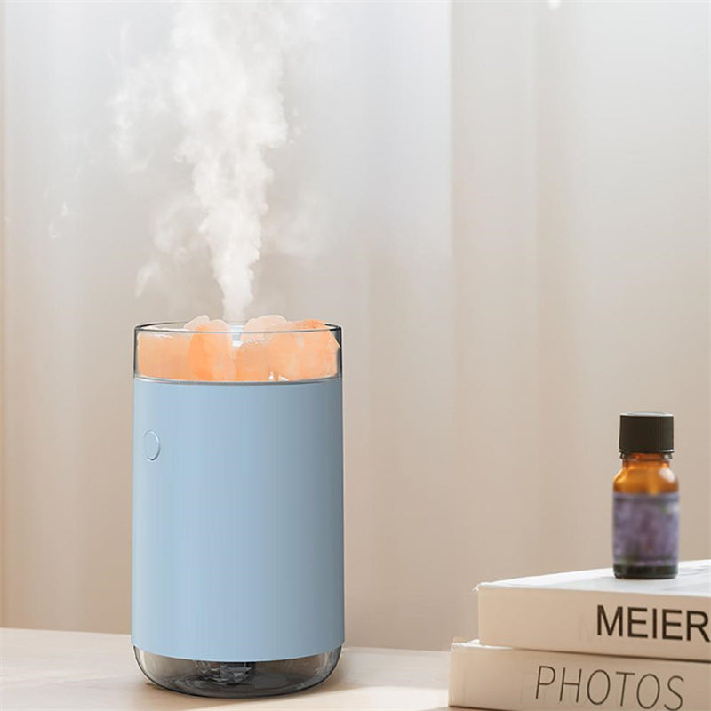 Crystal Salt Stone Aromatherapy Diffuser with LED Lamp