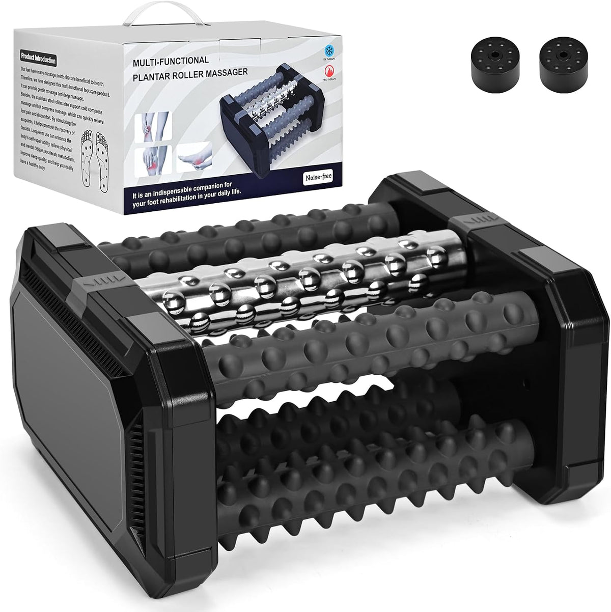 Ultimate Plantar Fasciitis Relief Foot Roller Massager with Cold Therapy & Reflexology