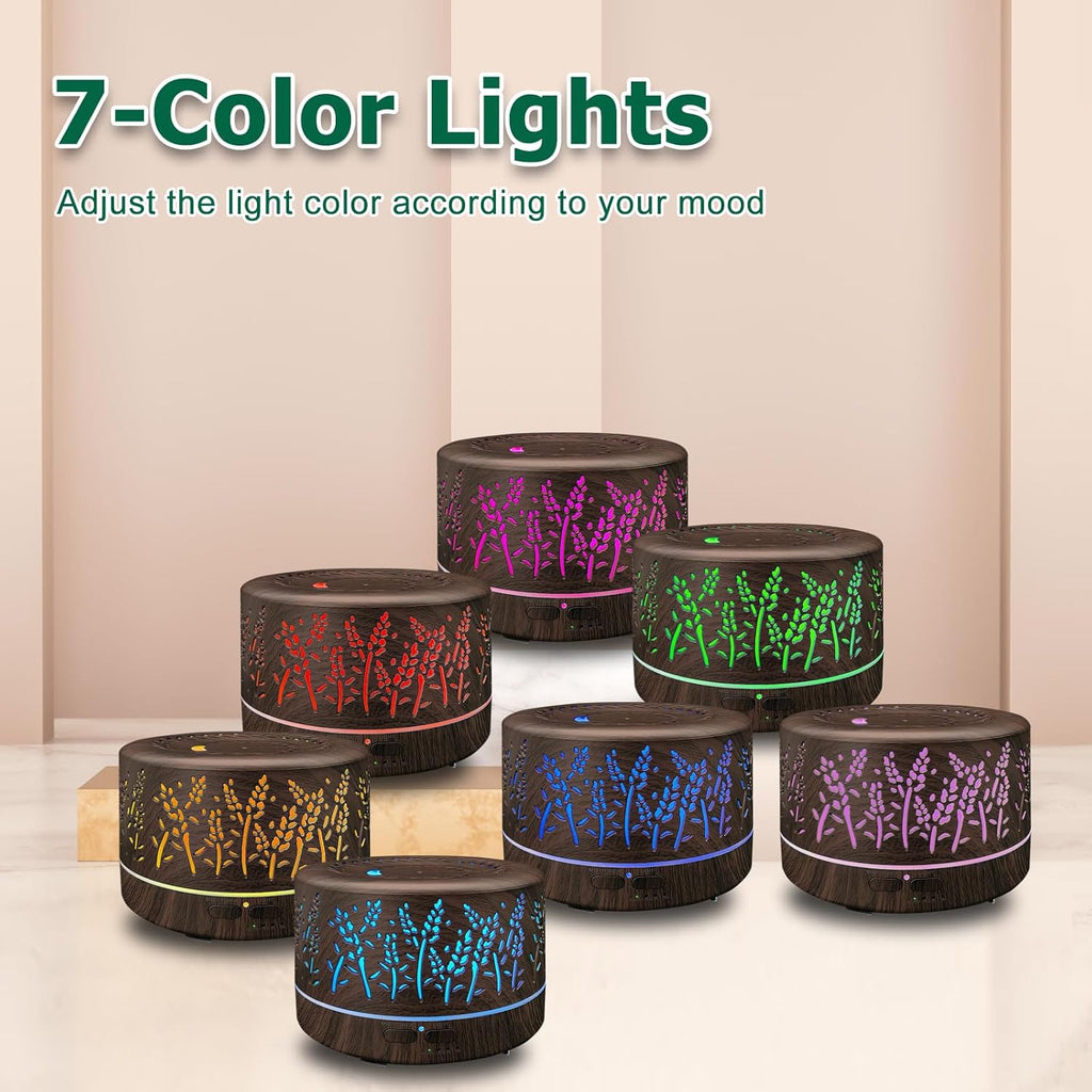 Premium 600Ml Essential Oil Diffuser - 20 Hours of Blissful Aromatherapy for Larger Spaces
