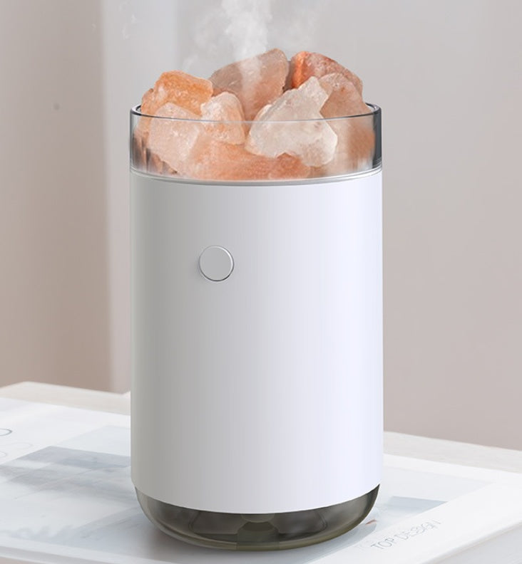Crystal Salt Stone Aromatherapy Diffuser with LED Lamp
