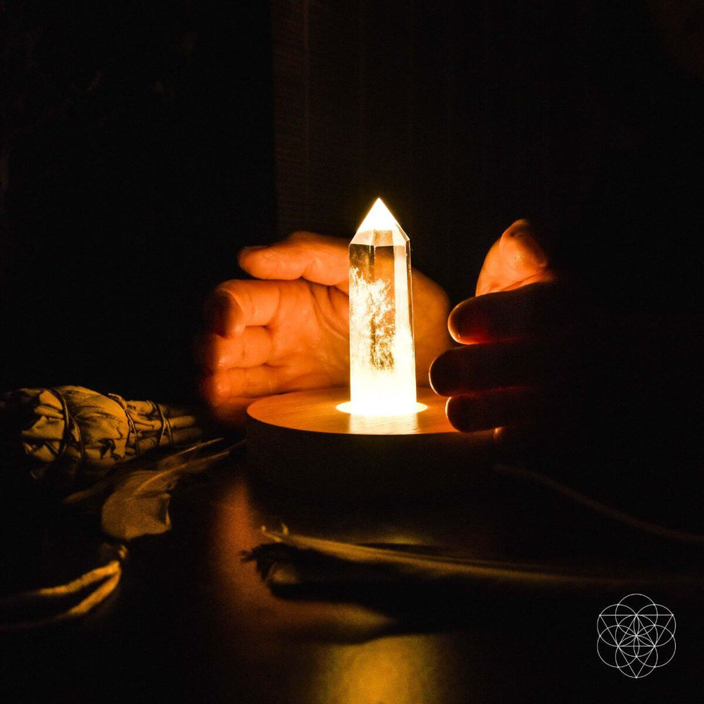 Clear Quartz Healing Lamp