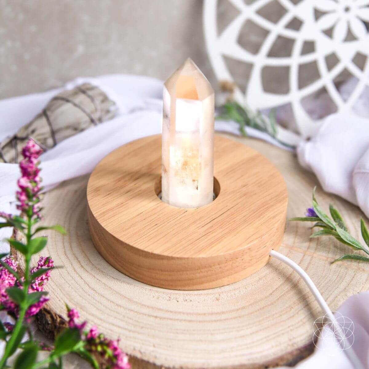 Clear Quartz Healing Lamp