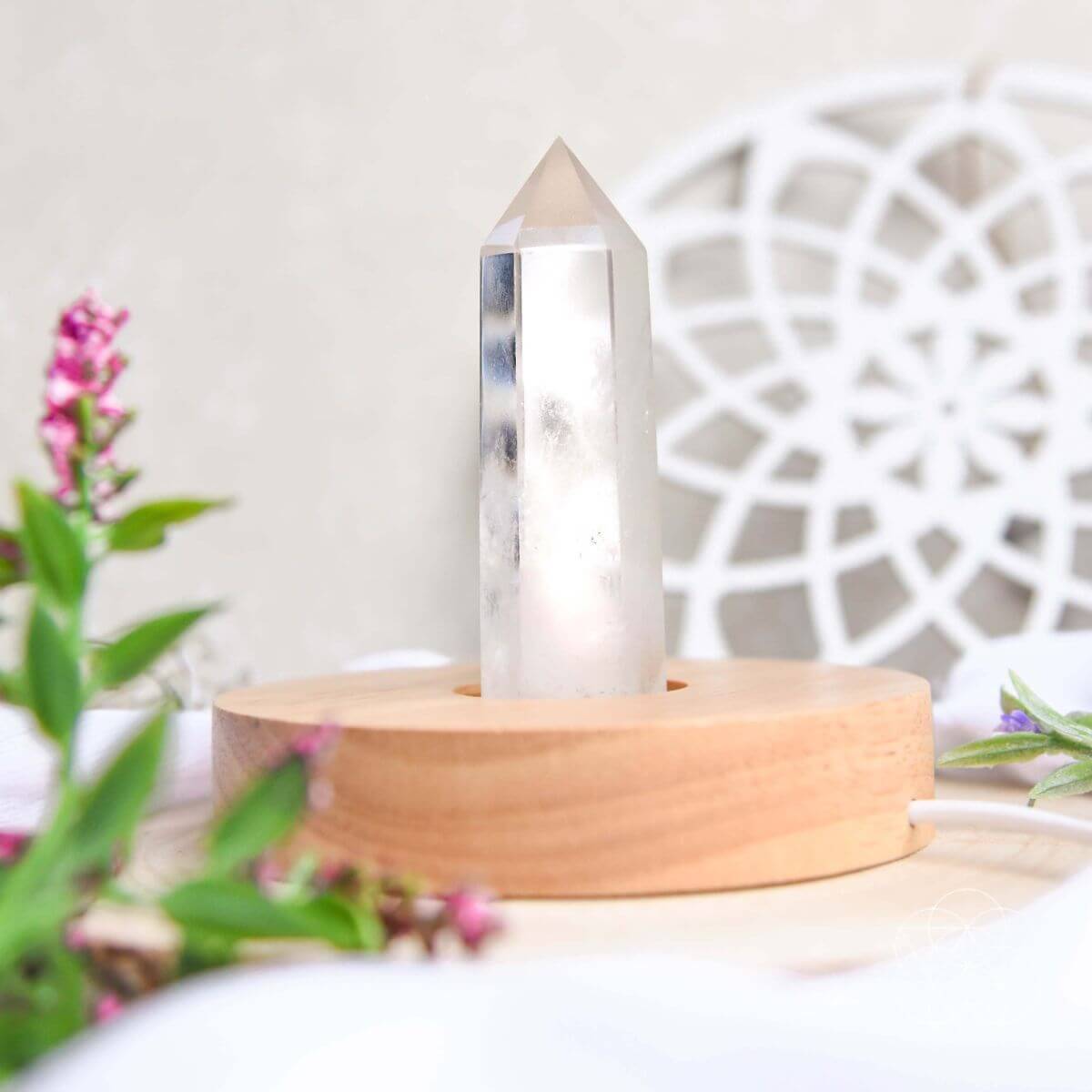 Clear Quartz Healing Lamp